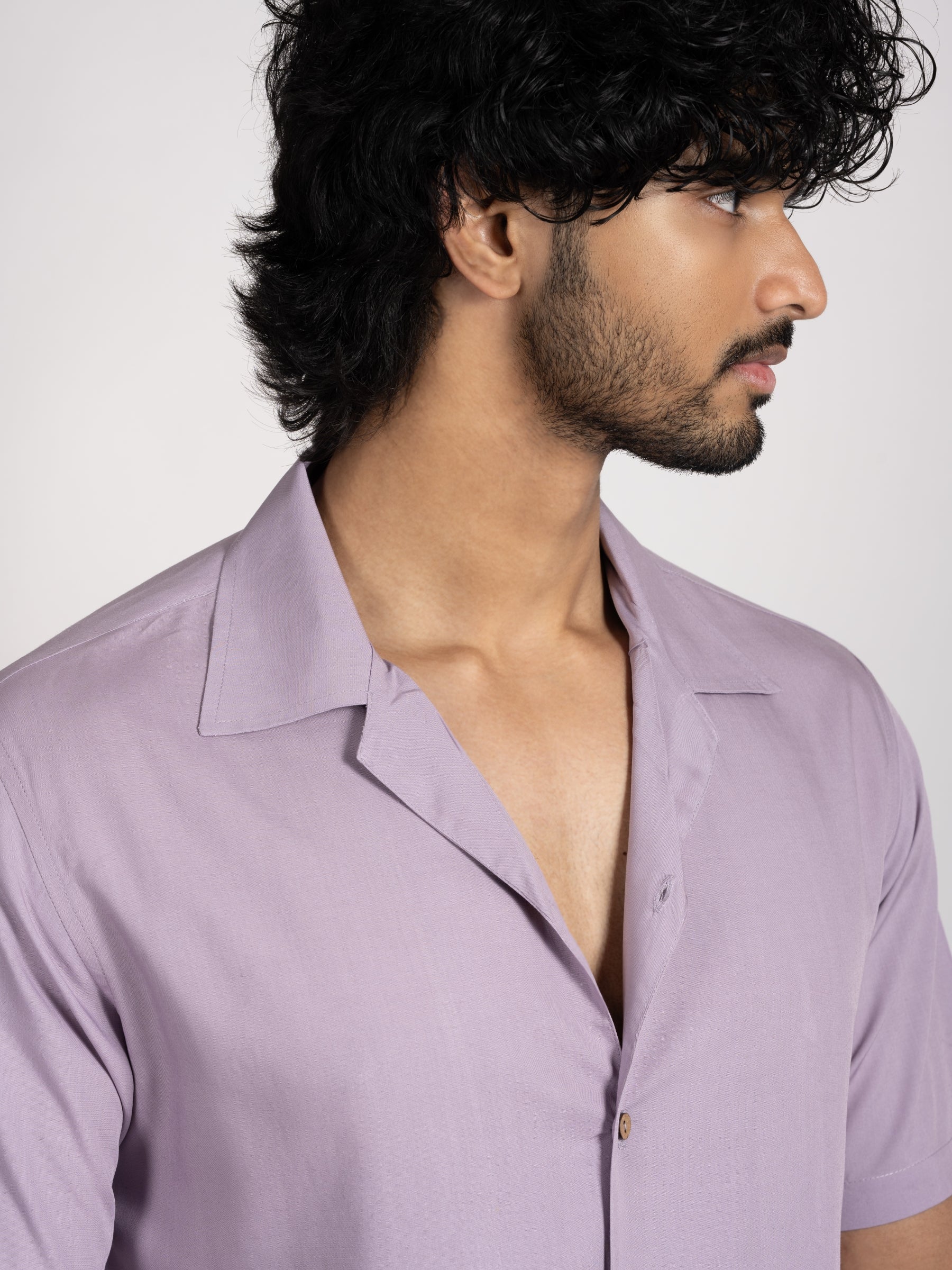 Men’s bamboo shirt in Twilight Haze – ultra-soft and breathable eco-friendly fabric